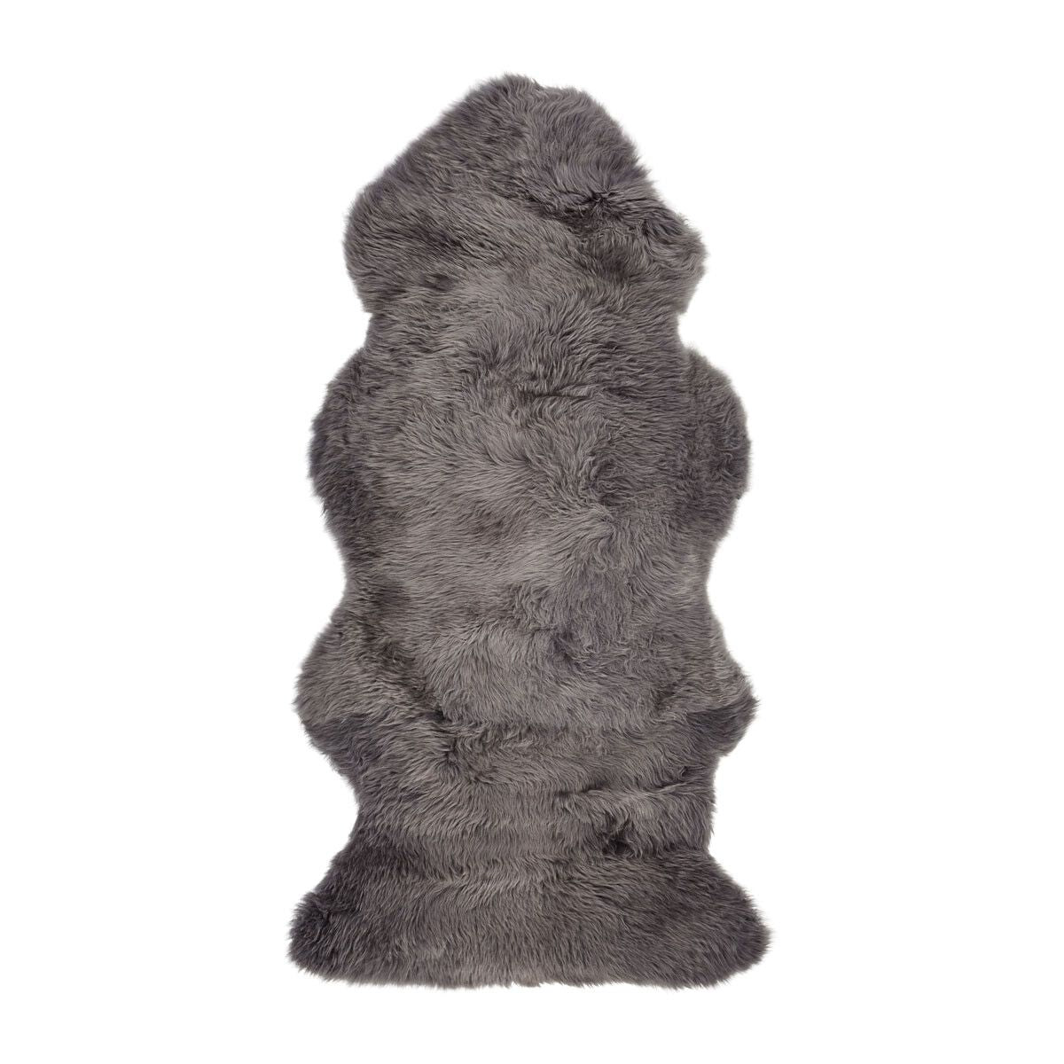 New Zealand Sheepskin | Long Wool | Rug 53 in Steel