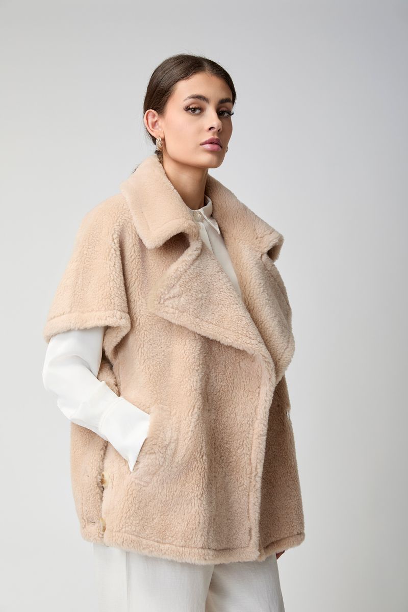 Antonella Poncho Beige