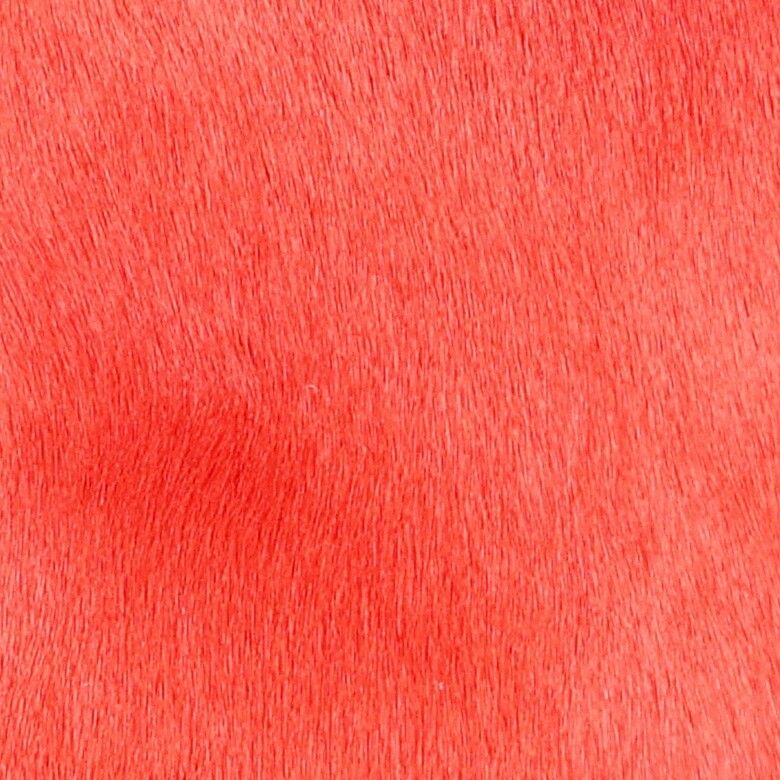 Premium Cowhide Cushion | Doublesided Coral Peach