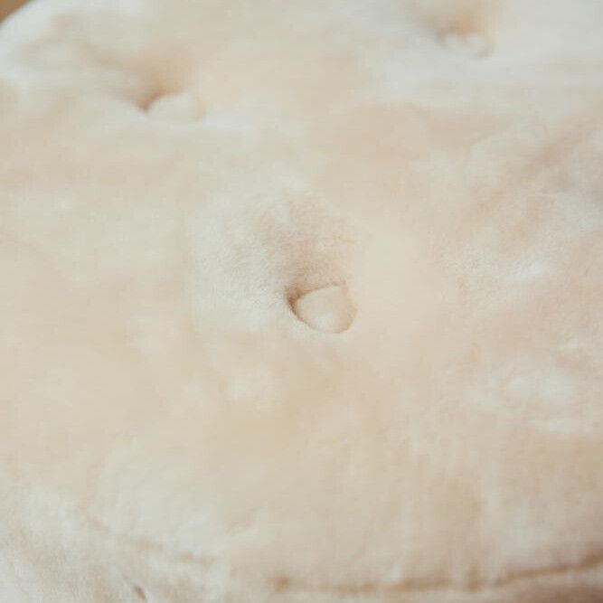 Simon Pouf Moccasin Chestnut