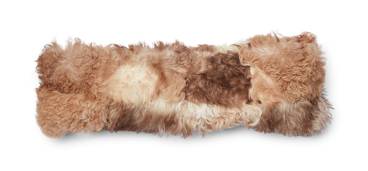 Tigrado Sheepskin Cushion | Doublesided Brown/Beige Mix