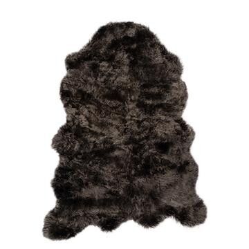 New Zealand Sheepskin | Long Wool | Rug 41x59 in Walnut