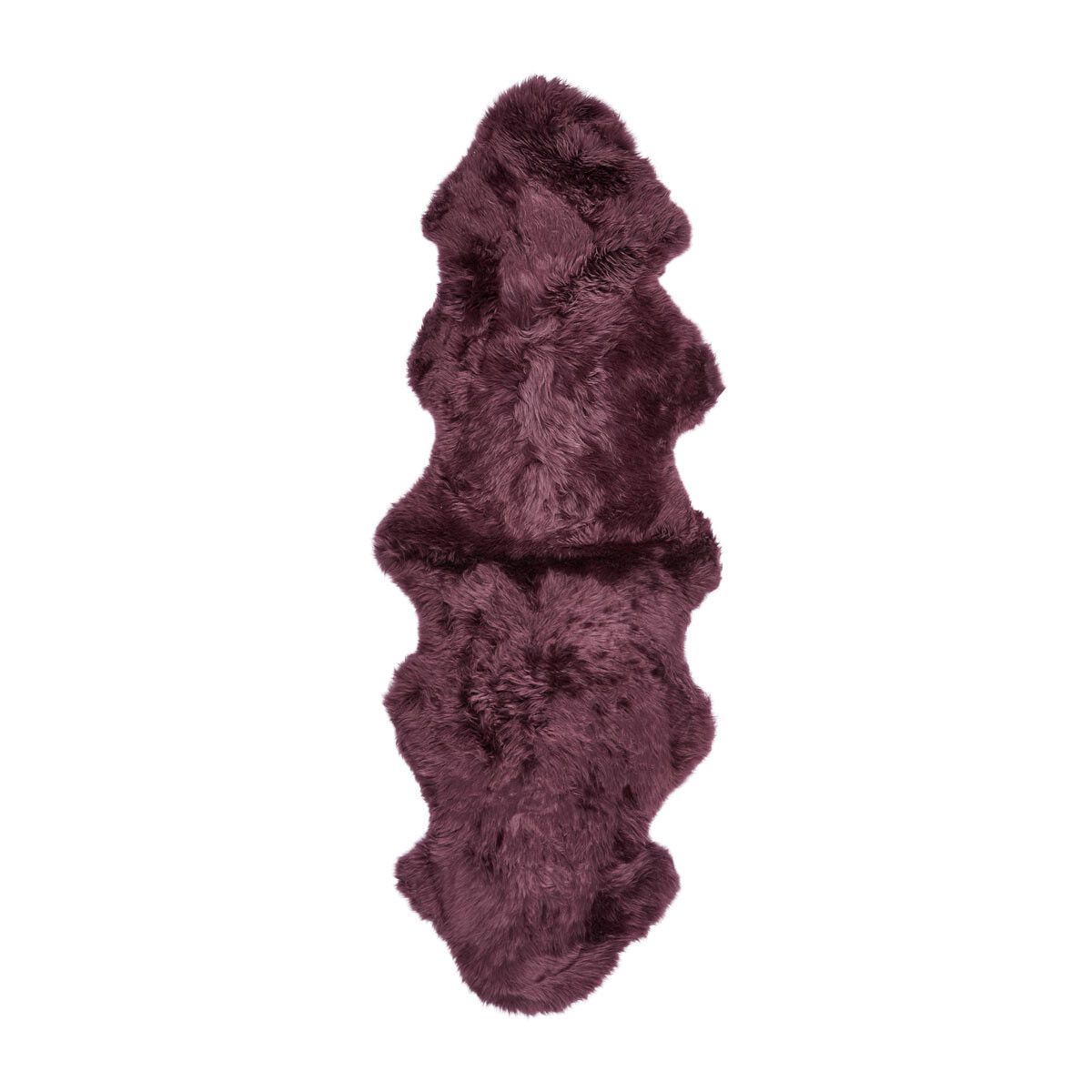 New Zealand Sheepskin | Long Wool | Rug 71 in Aubergine