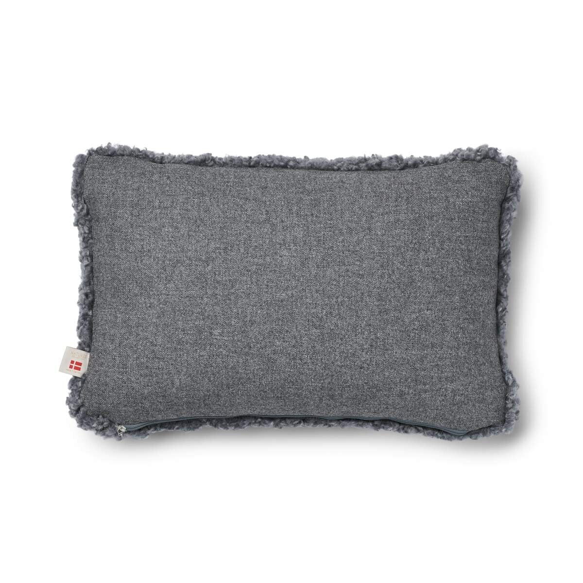 Short-Wool Sheepskin Cushion | 20x20 in | 13x20 in Stone/Light Grey