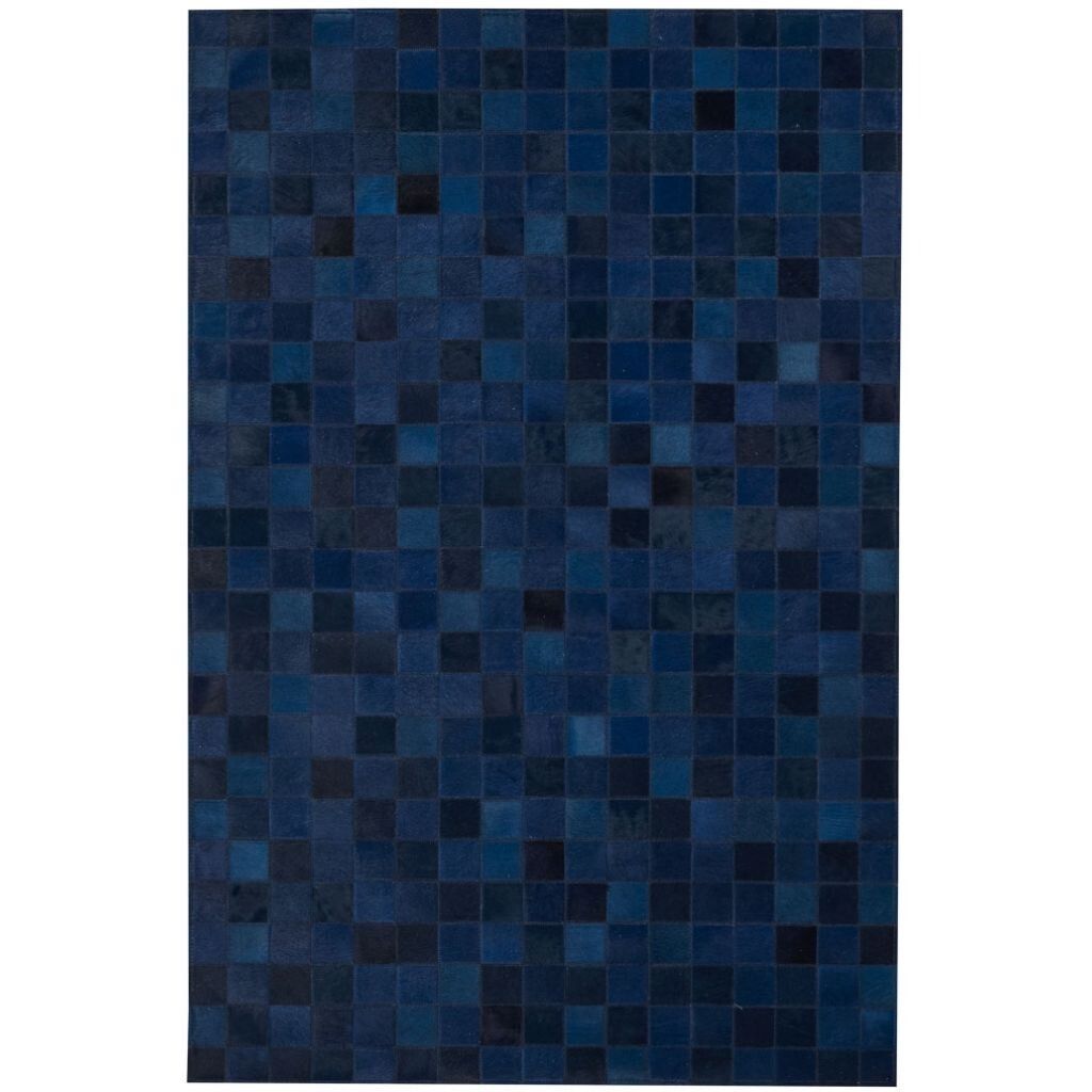 Cowhide Rug Venice | 67x94 in Navy Blue