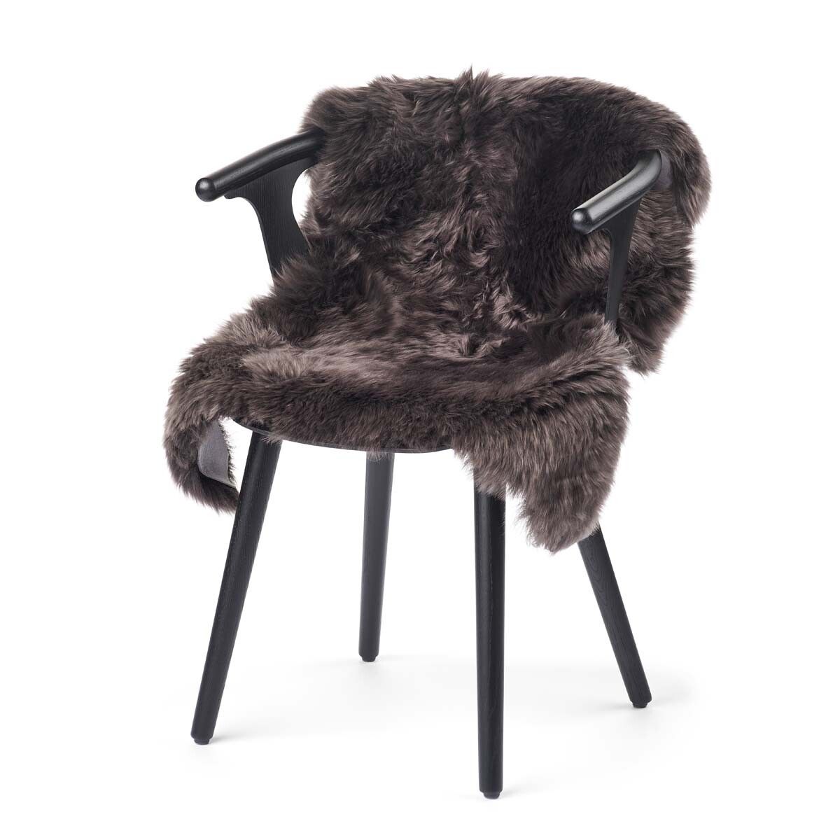 New Zealand Sheepskin | Long Wool | 35x24 in Walnut