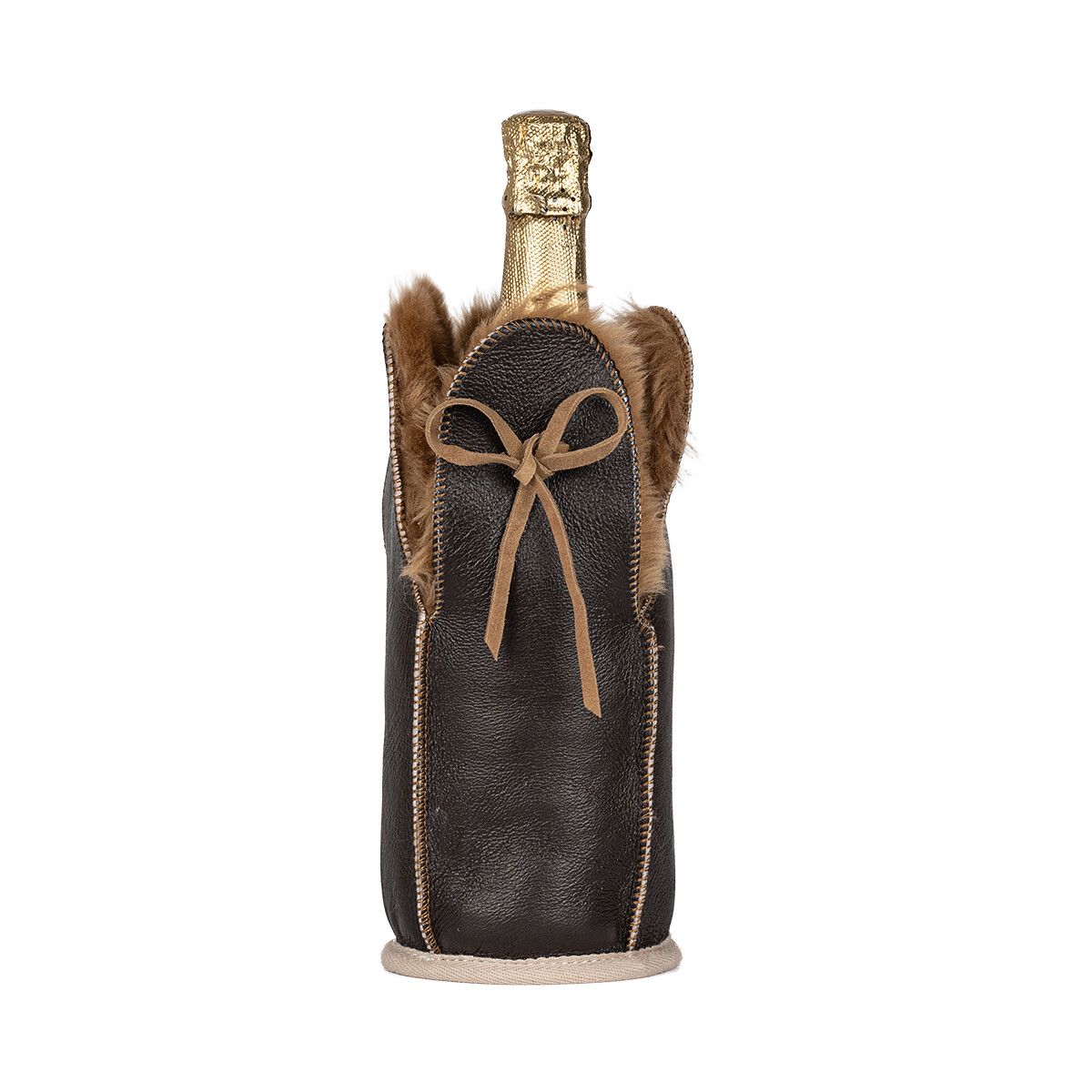 Champagne Cooler, doubleface New Zealand Sheepskin Chocolate