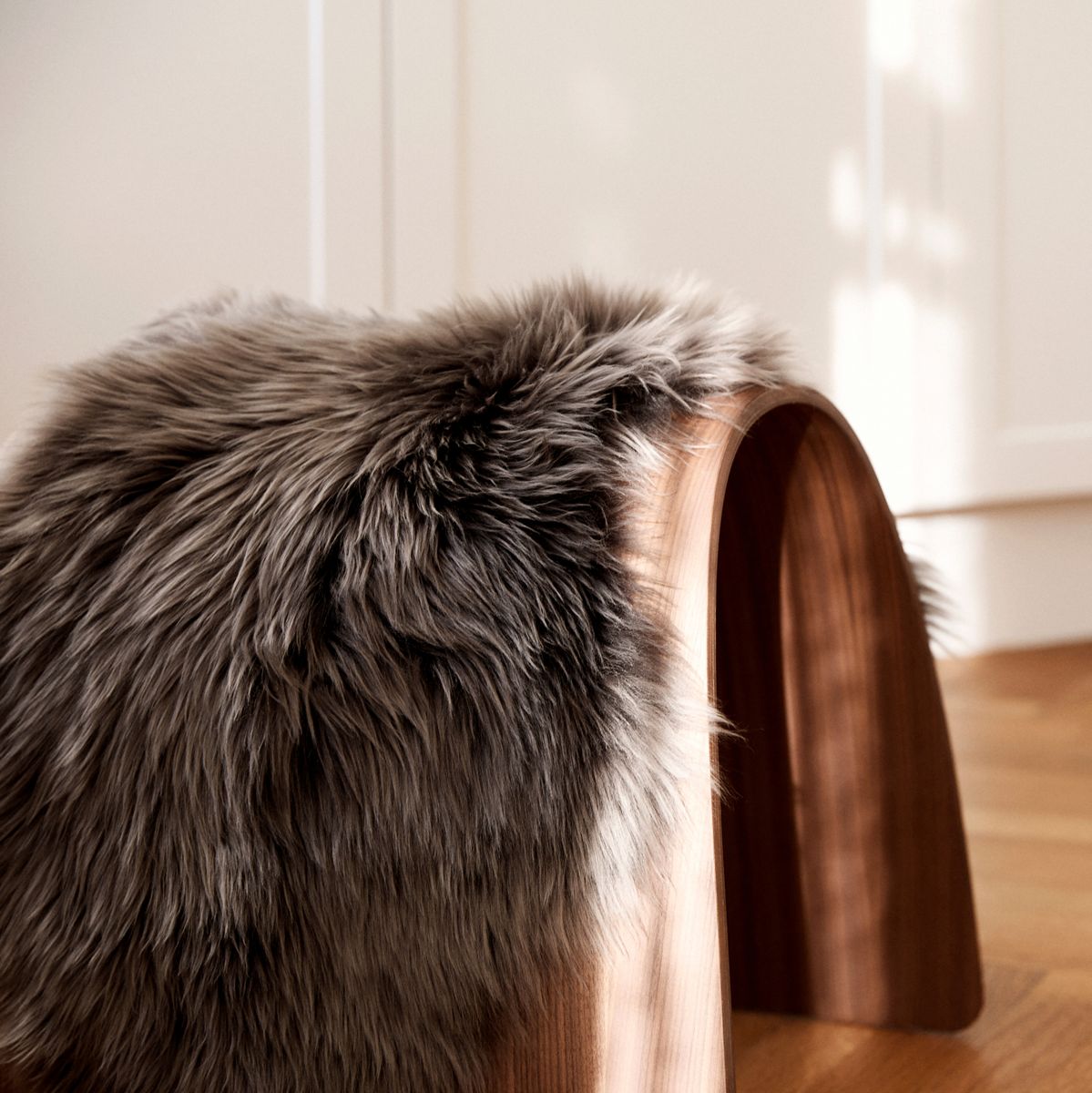 Sheep Stool Cover Black