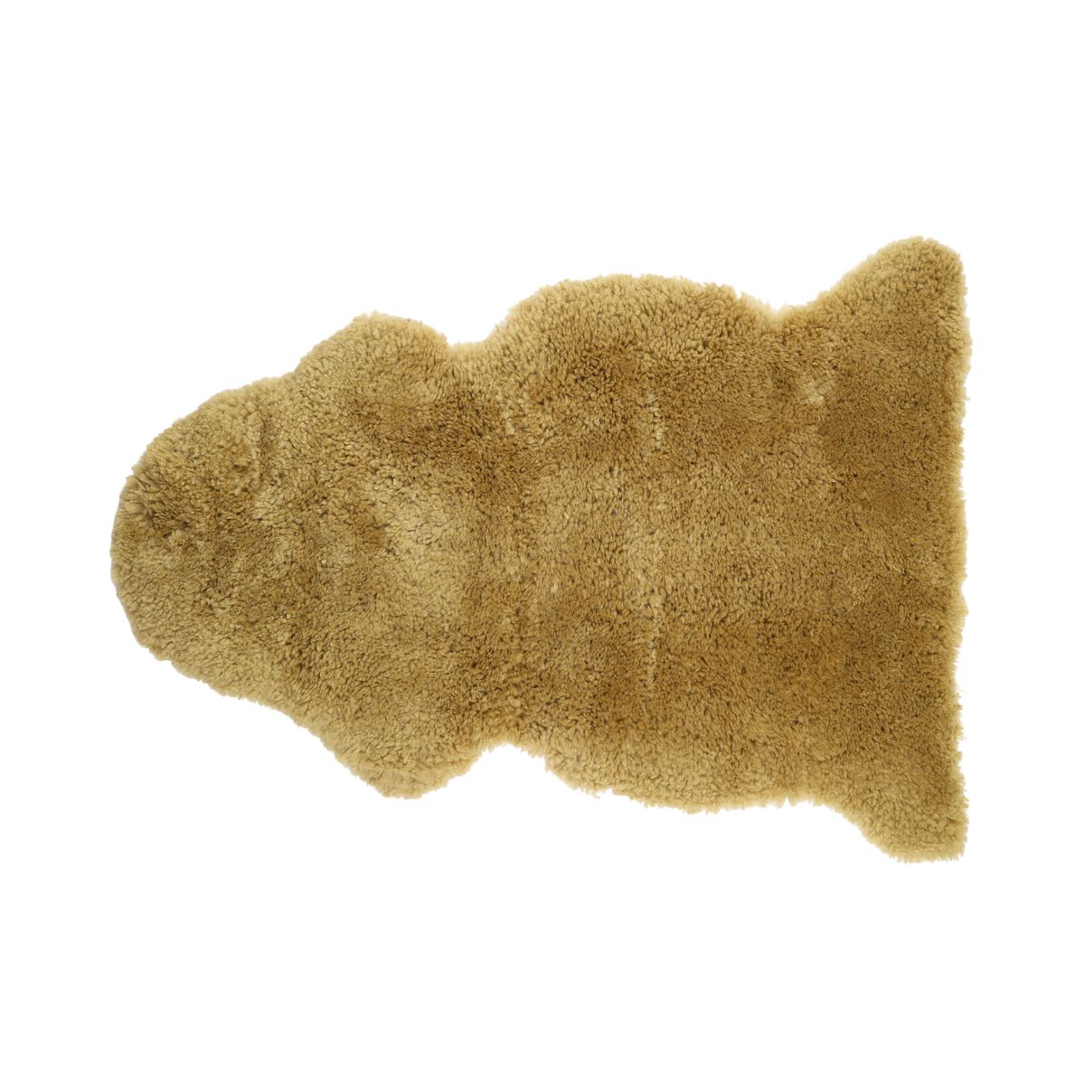 Back Country Sheepskin | New Zealand | Long Wool Curly | 35 in Straw Yellow