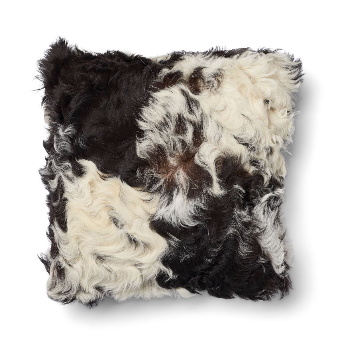Tigrado Sheepskin Cushion | Doublesided Black/White Mix