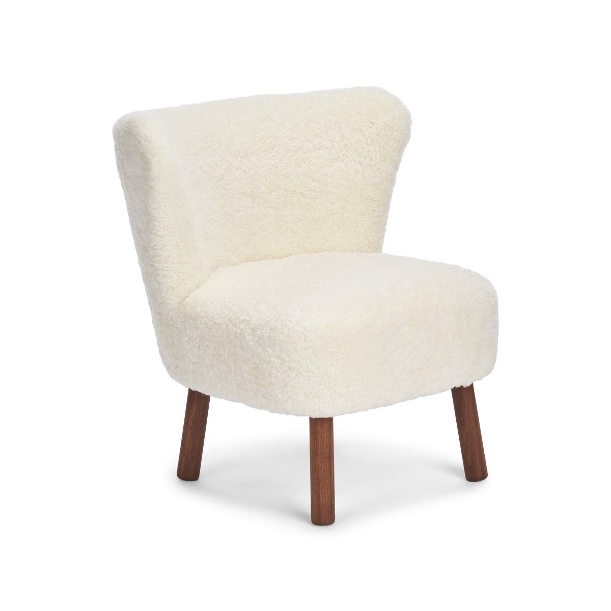 Emily Lounge Chair | Short Wool Ivory
