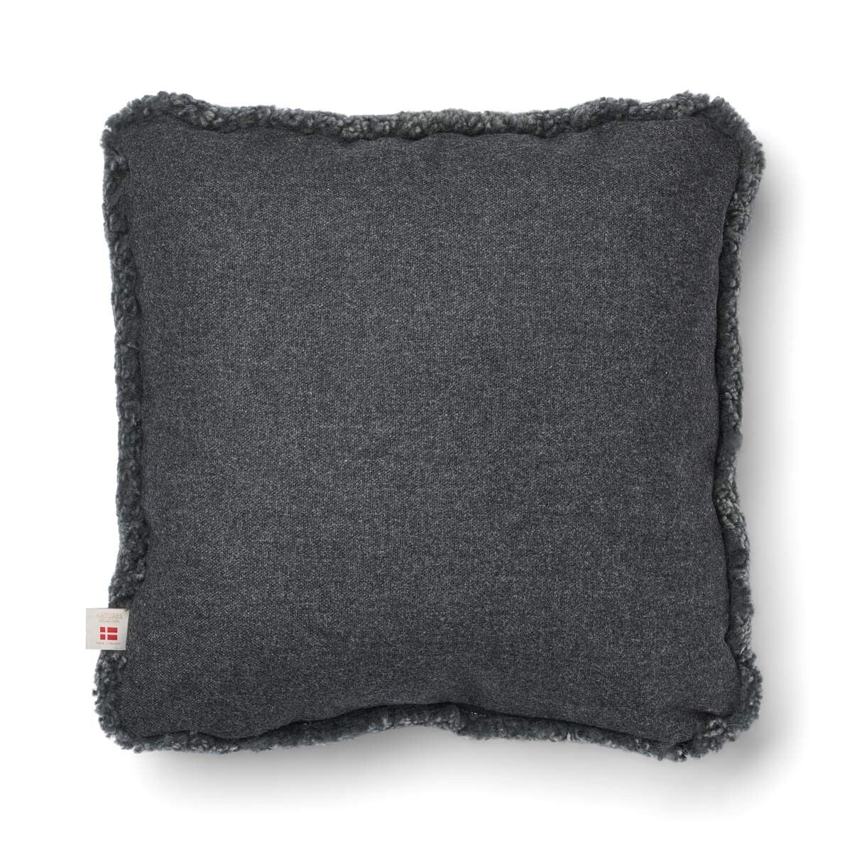 Short-Wool Sheepskin Cushion | 20x20 in | 13x20 in Rock/Graphite