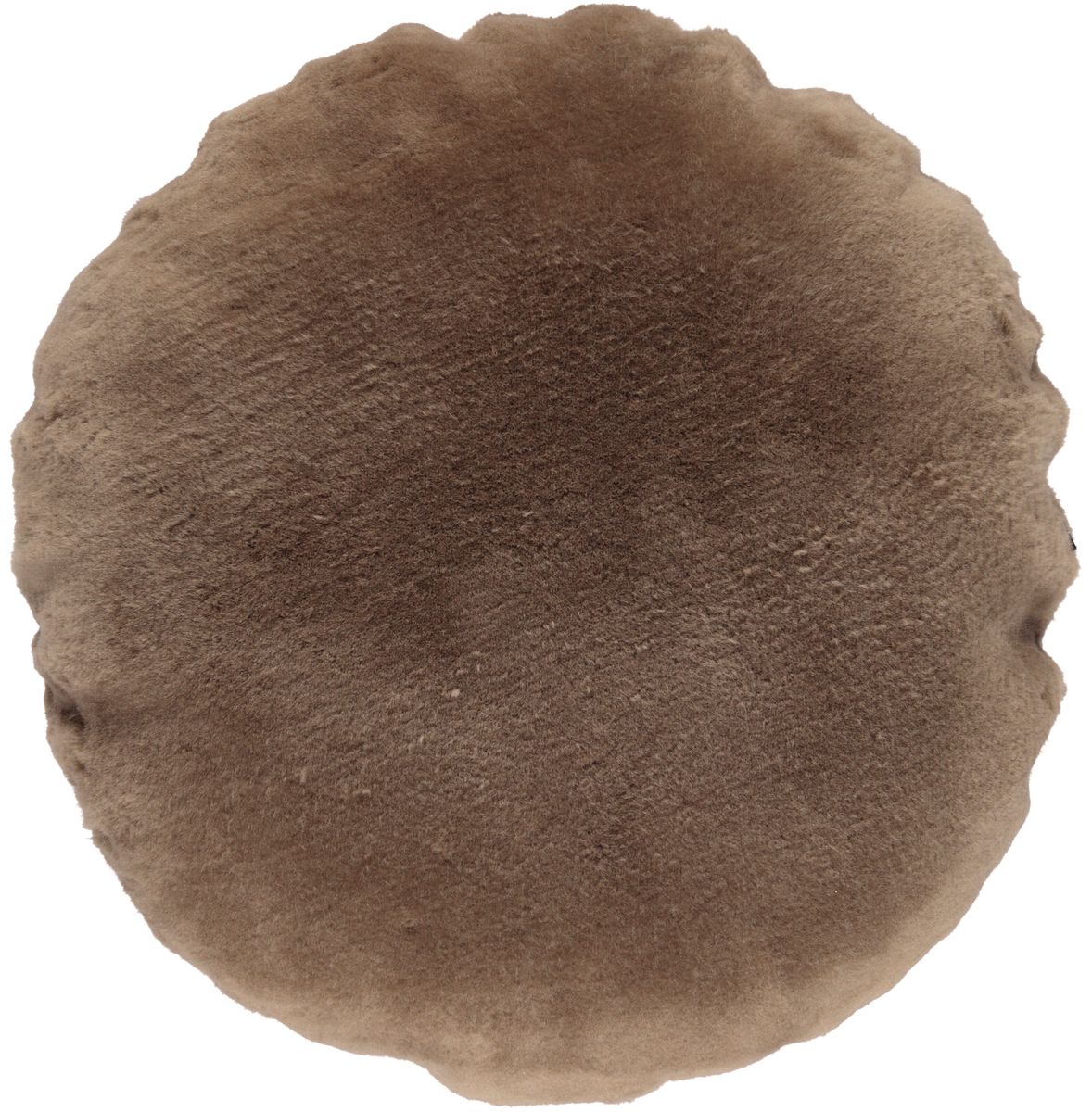 Nordic Velvet Double sided Cushion | D18 in | D24 in Light Mocca