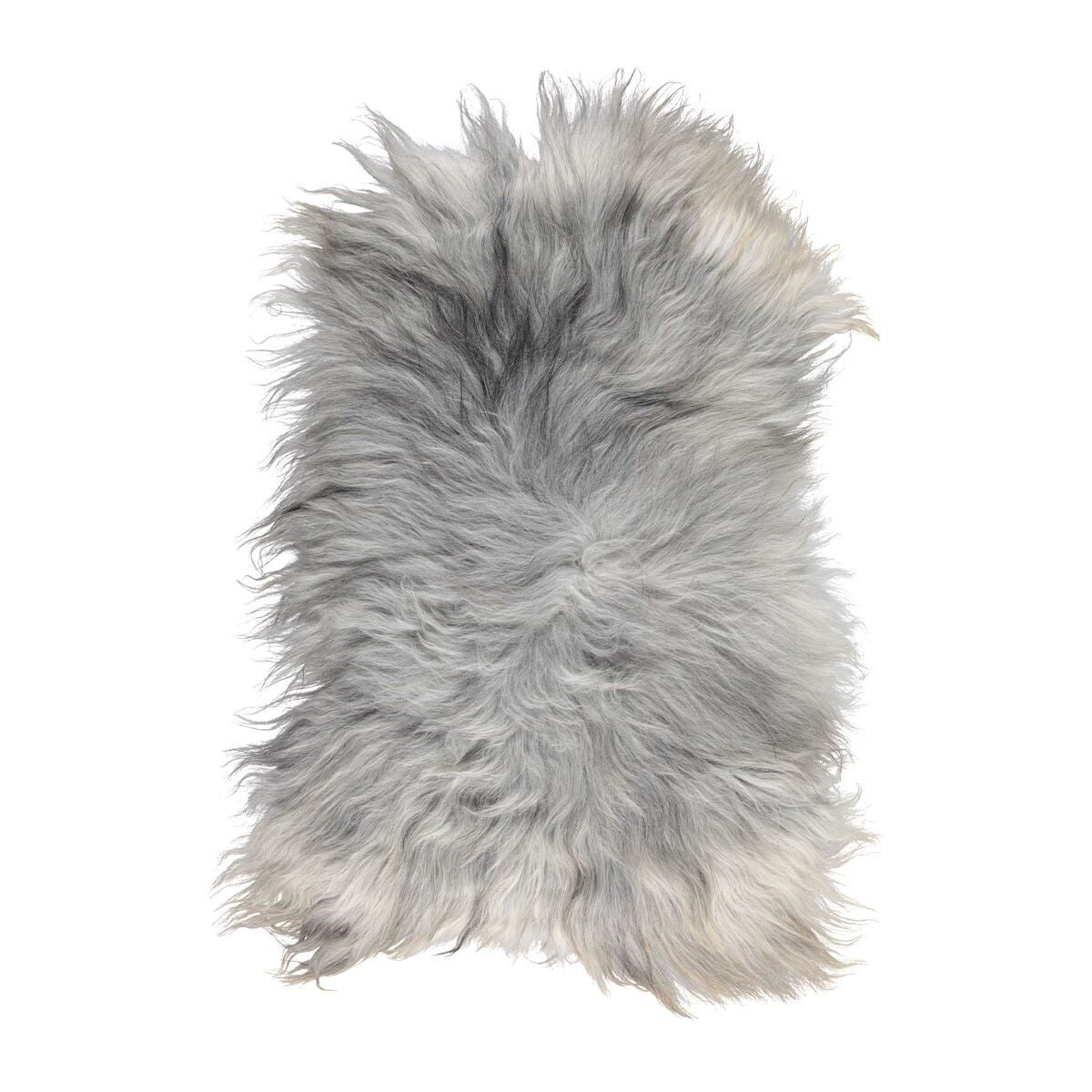 Icelandic Sheepskin | Long Wool | 39-47 in Natural Grey