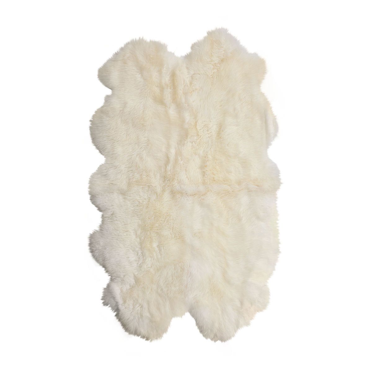 New Zealand Sheepskin | Long Wool | Rug 71x43 in Ivory