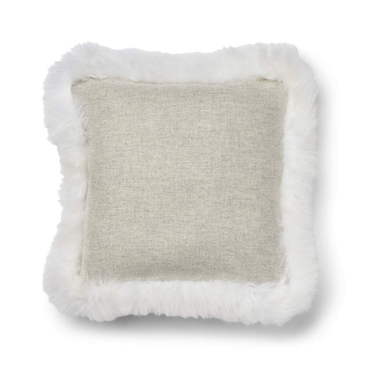 Wool Cushion | LW trim | 20x20 in | 13x20 in