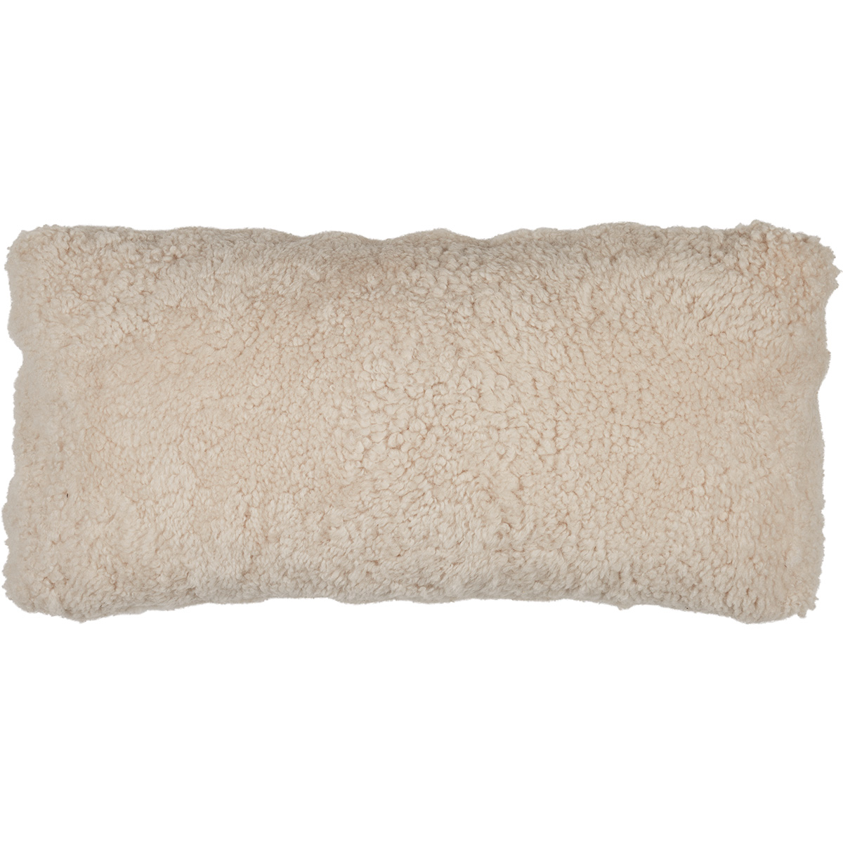 Short-Wool Sheepskin Cushion | 16x26 in Pearl