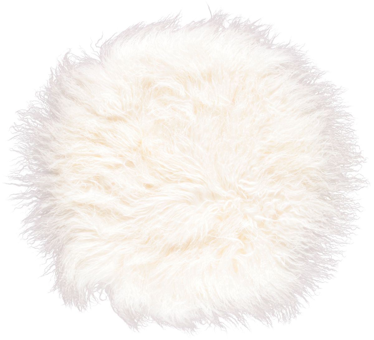 Curly Cake Cushion | D18 in | D24 in | D15 in Ivory
