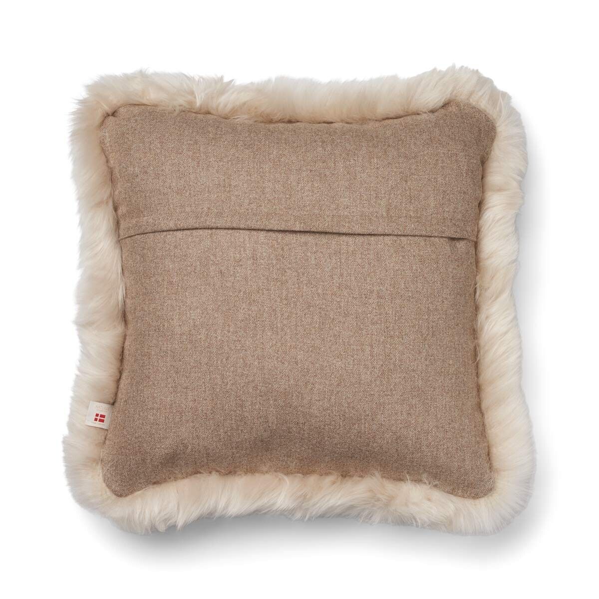 Wool Cushion | LW trim | 20x20 in | 13x20 in Beige/Linen