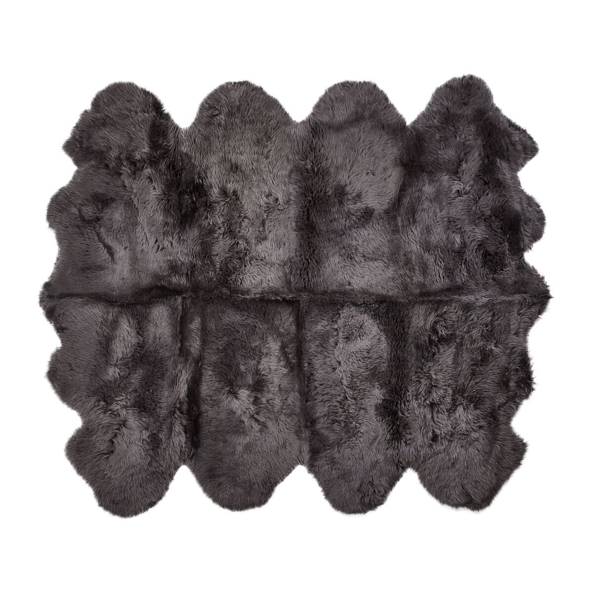 New Zealand Sheepskin | Long Wool | Rug 71x84 in Steel