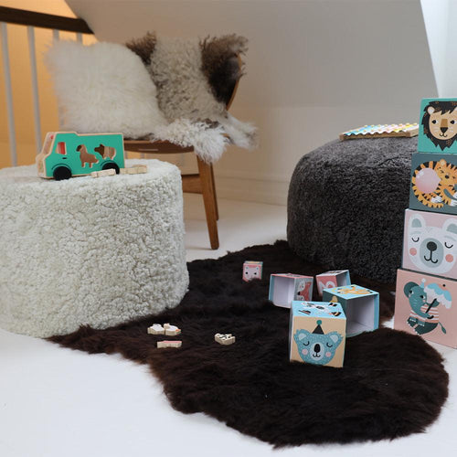 Create the perfect room for your kids with genuine sheepskin and fur