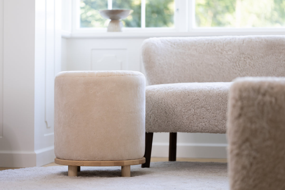 Sheepskin Poufs