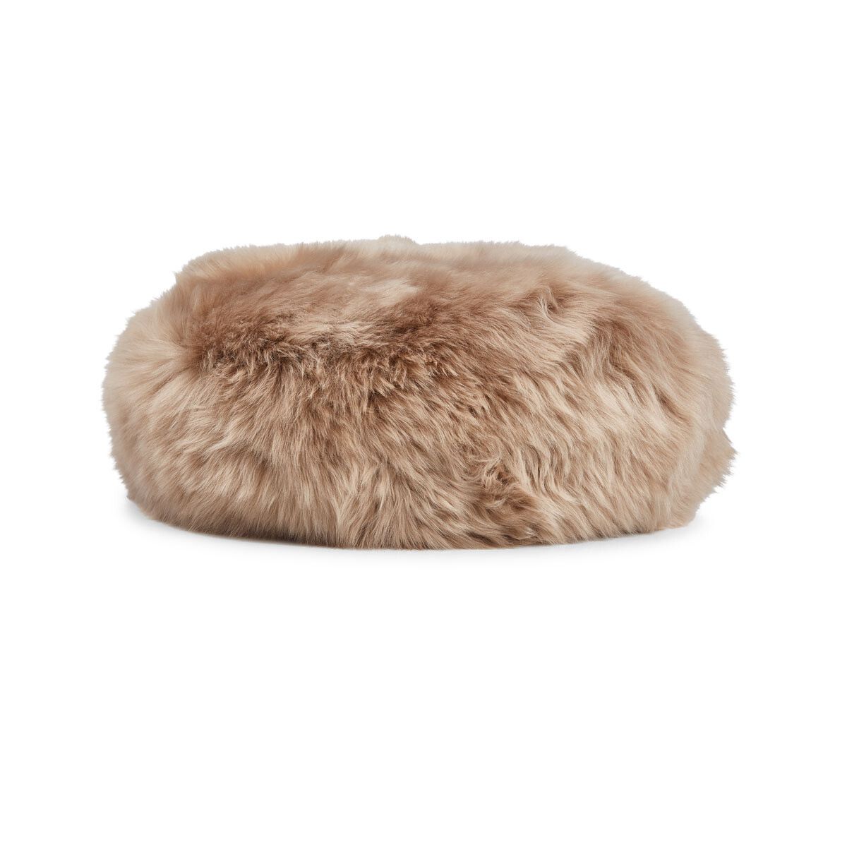 Long-Wool Sheepskin Cushion | D15 in