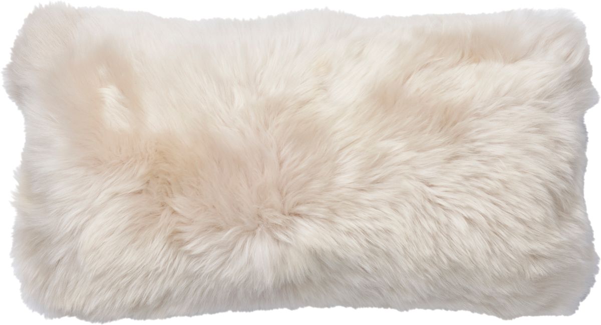 Long-Wool Sheepskin Cushion | Doublesided | New Zealand | 10x20 in