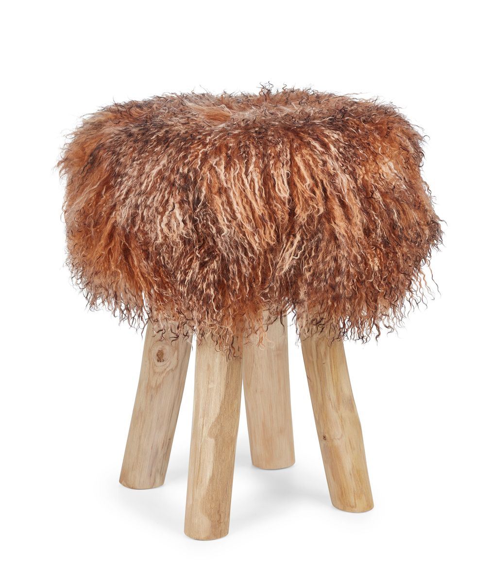 Long Wool Sheepskin Seat Cover Sunset