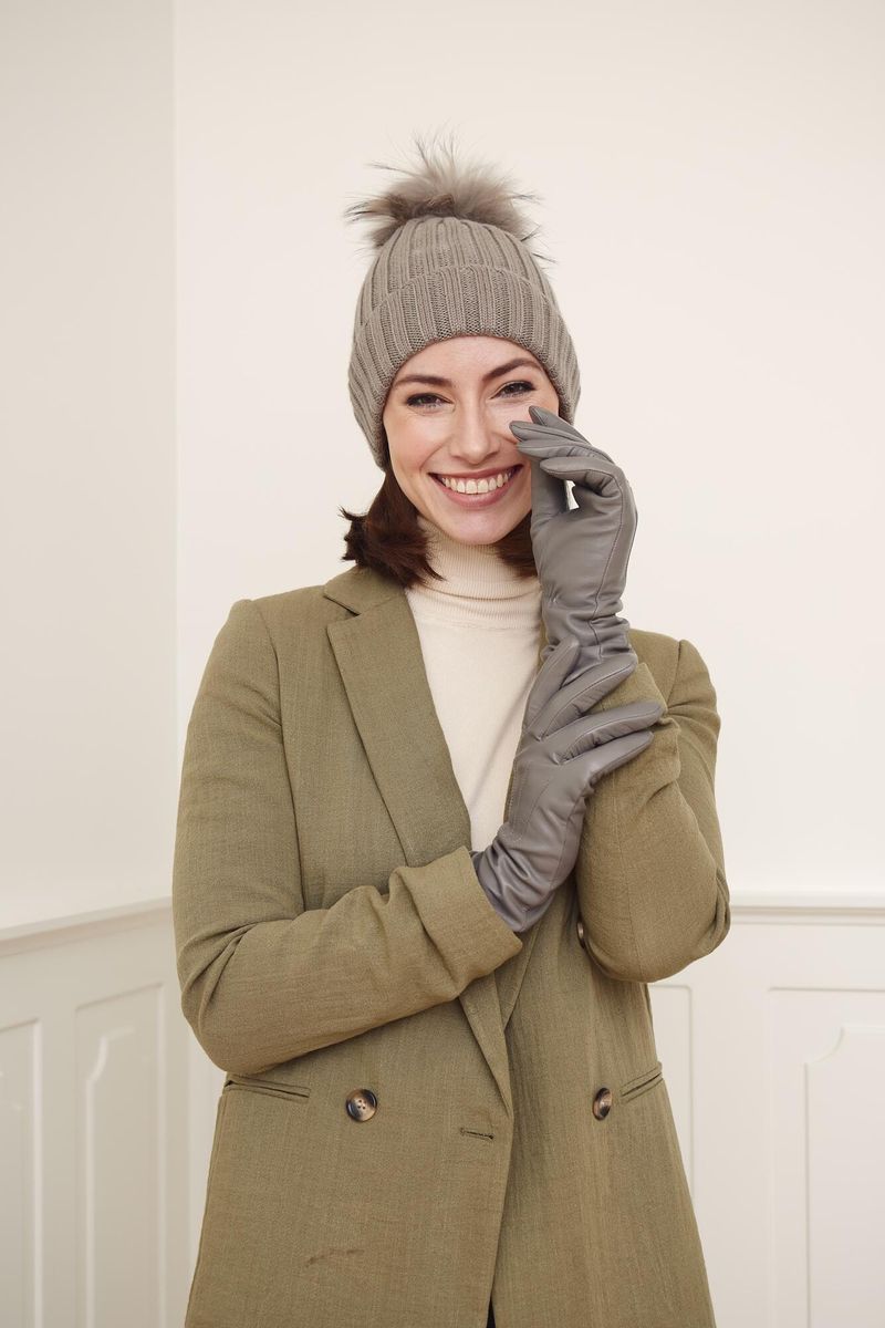 Sheila Hat Taupe/Taupe