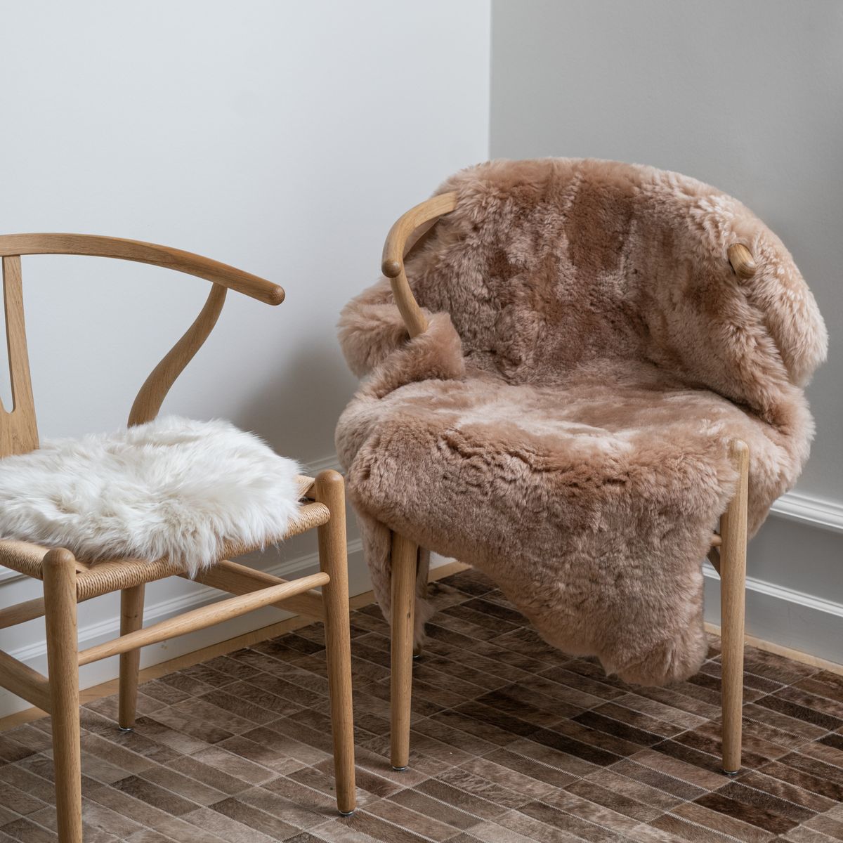 Double Face Sheepskin | Icelandic | 35 in Tan