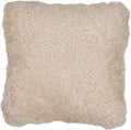 Short-Wool Sheepskin Cushion | Doublesided | 22x22 in