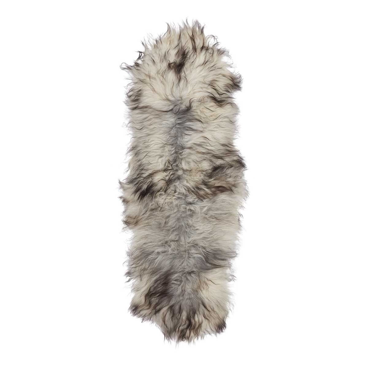 Icelandic Sheepskin | Long Wool | Natural Grey | 71x24 in