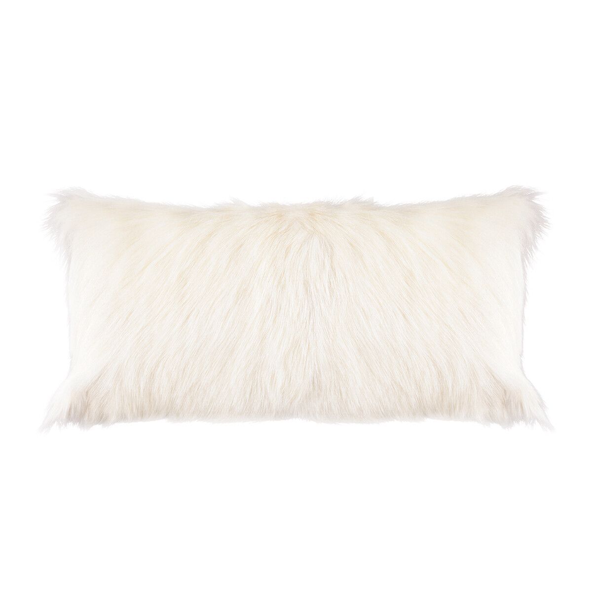 Goat Skin Cushion | 11x22 in