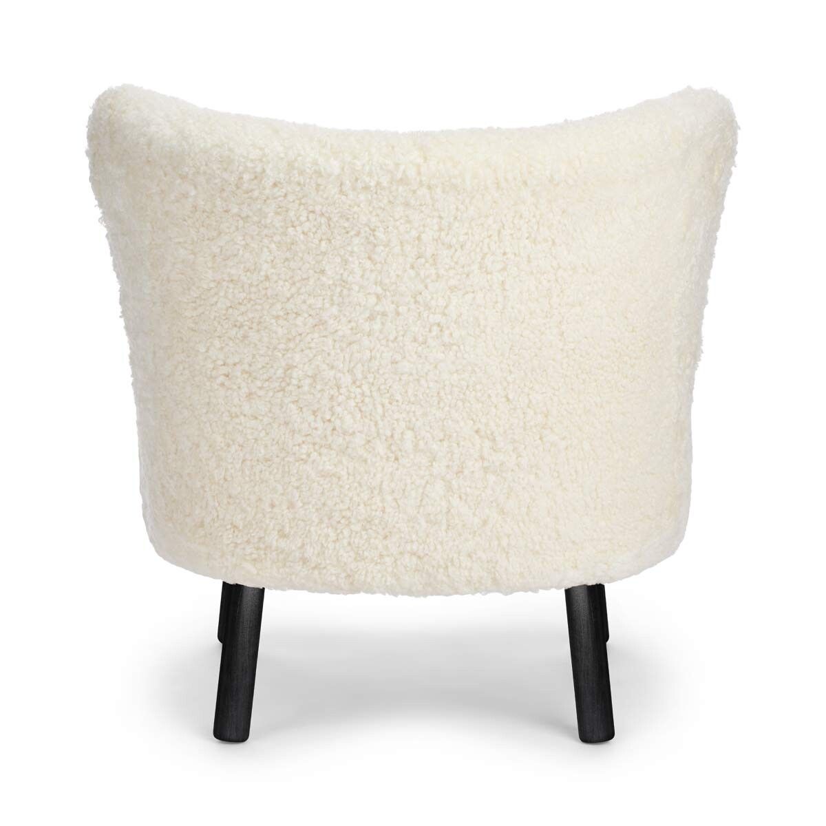 Emil Lounge Chair | Short Wool Ivory