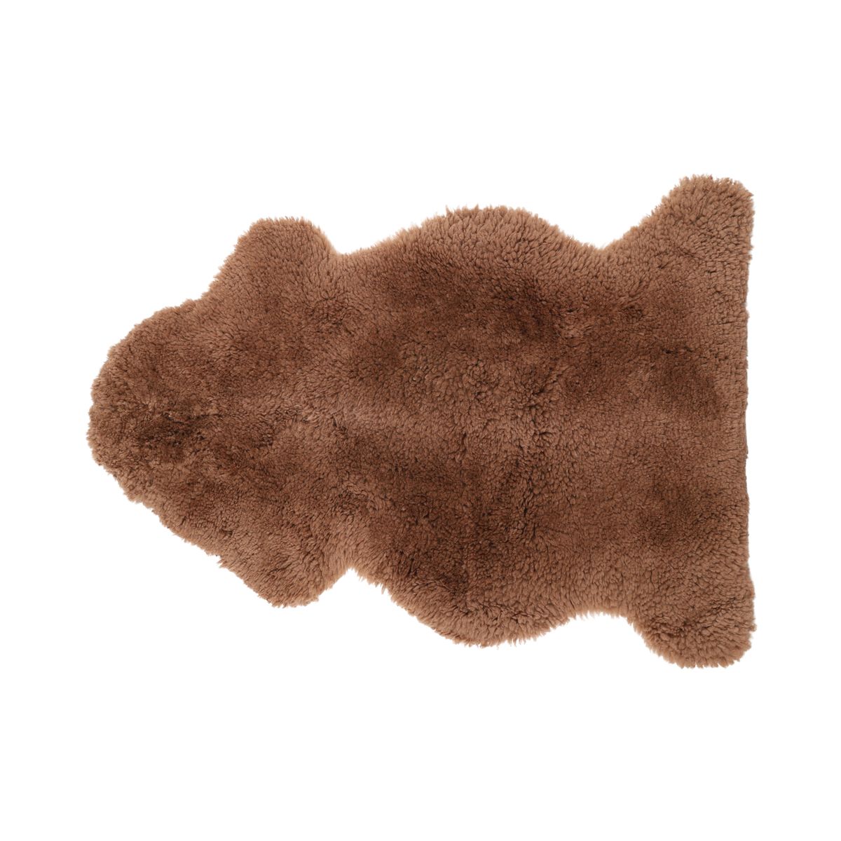 Back Country Sheepskin | New Zealand | Long Wool Curly | 35 in Toffee
