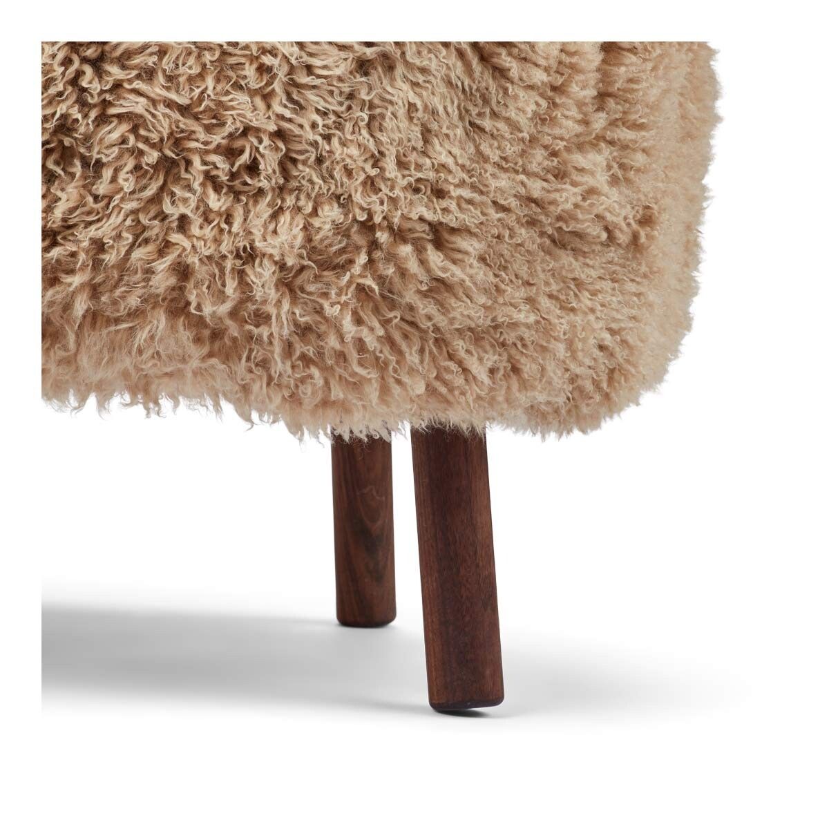 Emil Lounge Chair | Long Wool Honey