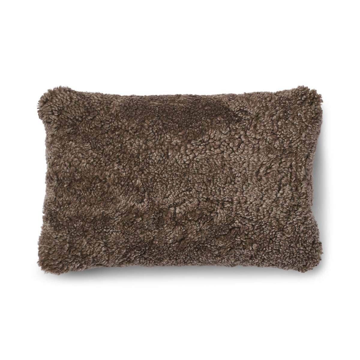 One Side Cushion | SW | 20x20 in | 13x20 in Cocoa-Dark Brown/Taupe