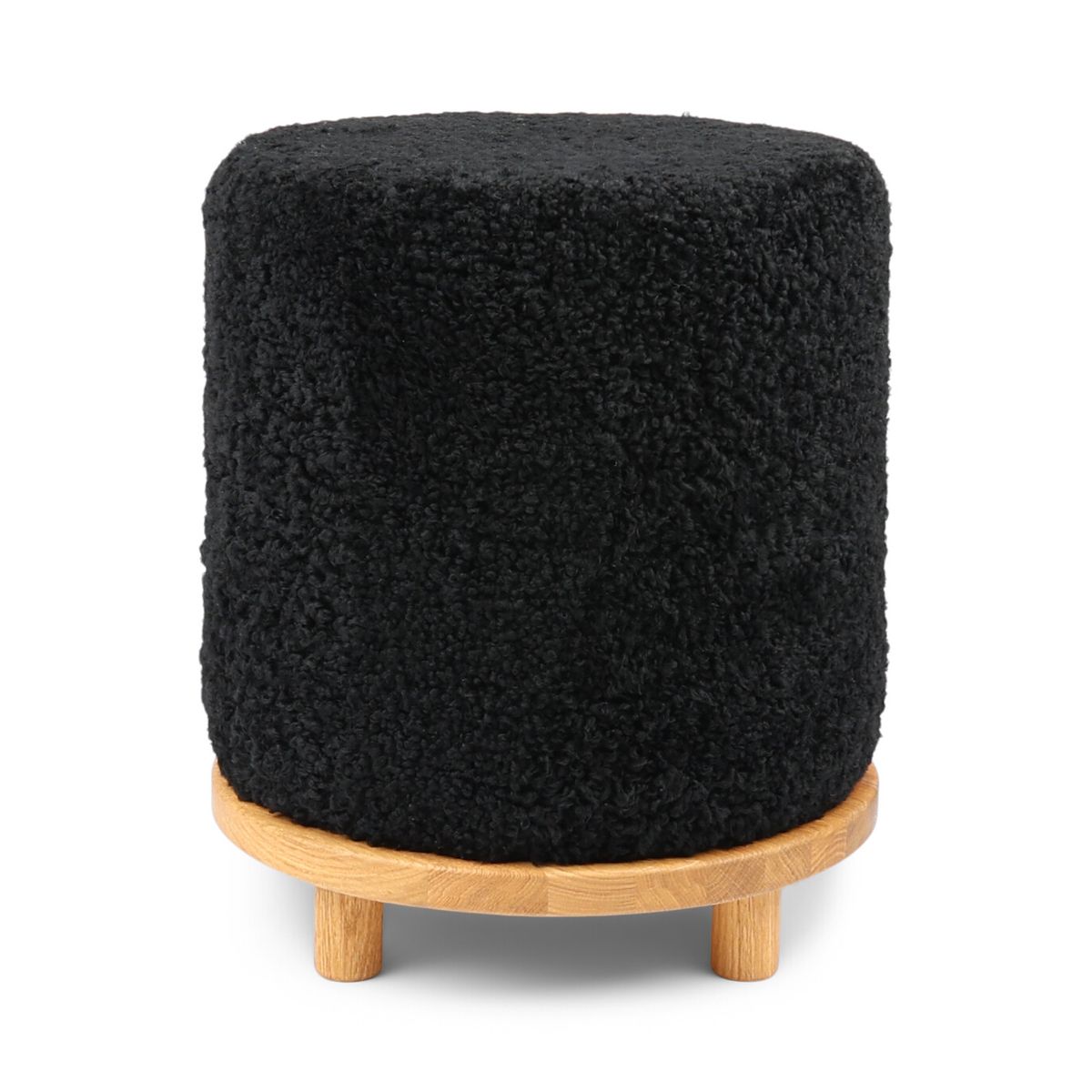 Simon Stool | Short Wool | D46xH52 cm