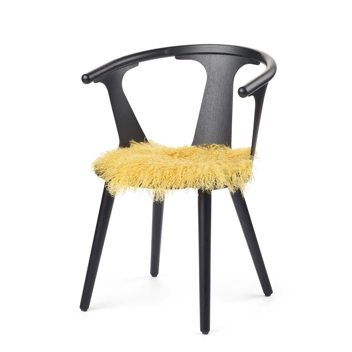 Curly Sheepskin Seat Cover Lemon