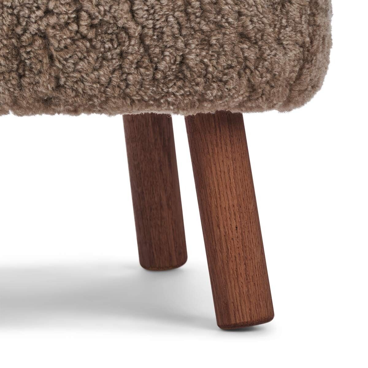 Emily Lounge Chair | Short Wool Taupe