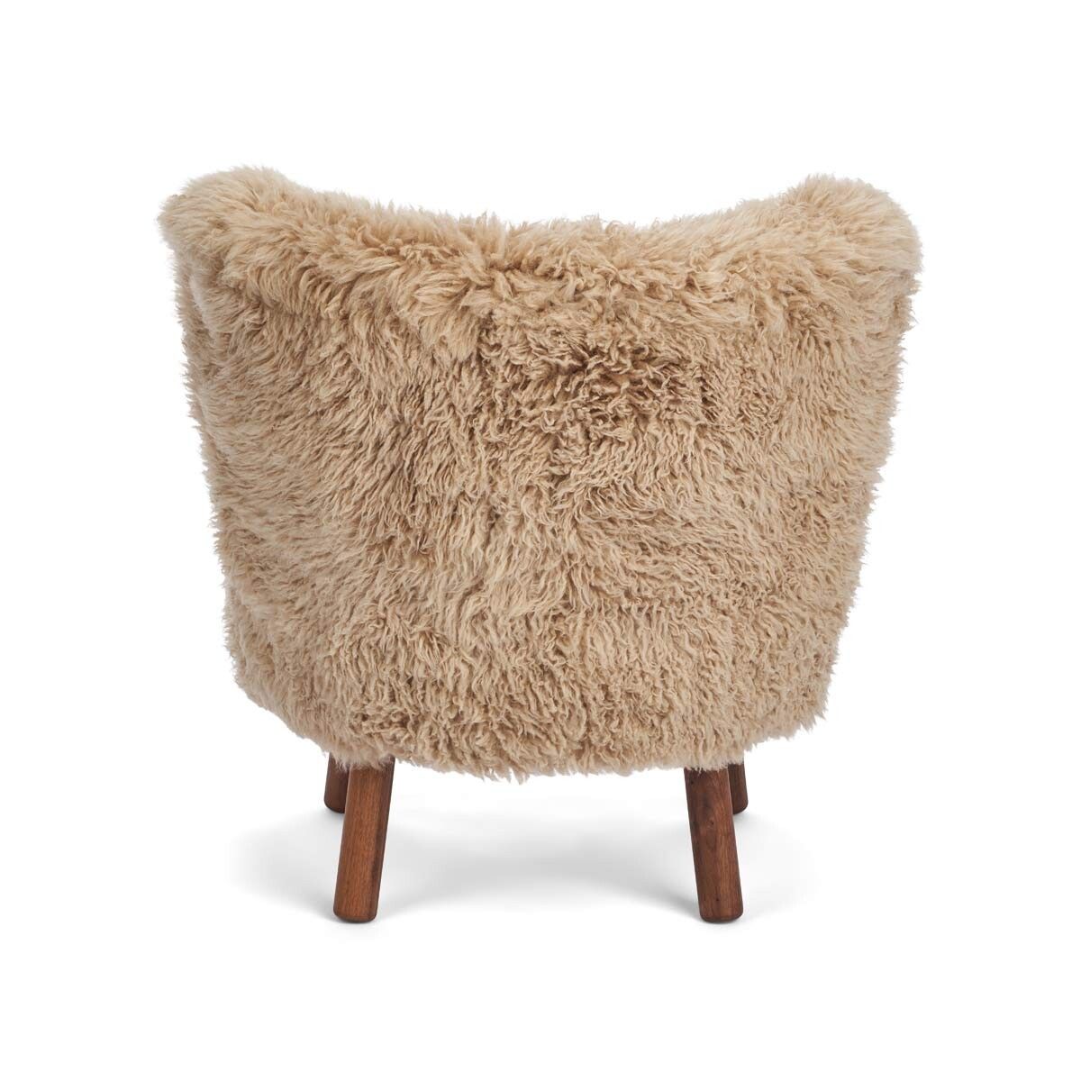 Emily Lounge Chair | Long Wool Honey