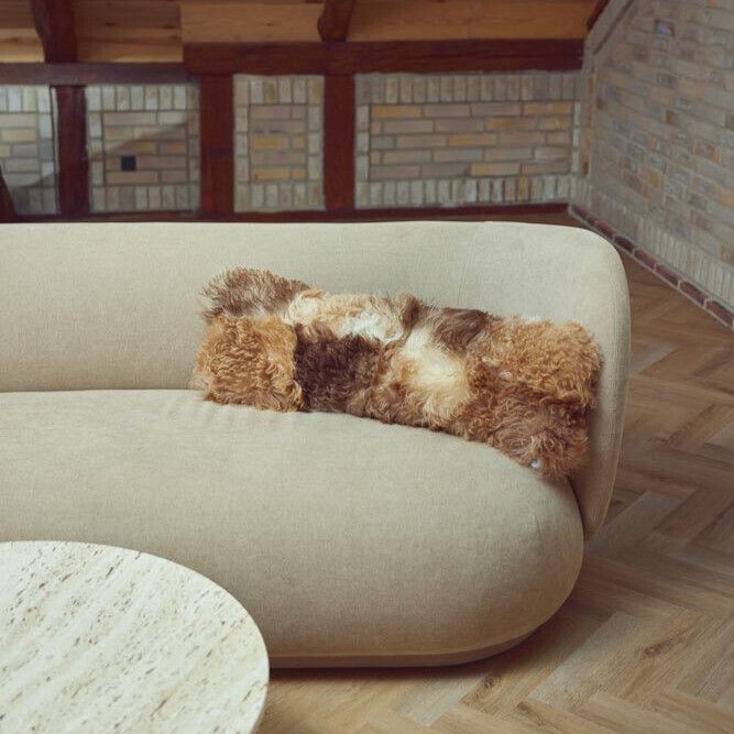 Tigrado Sheepskin Cushion | Doublesided Black/White Mix