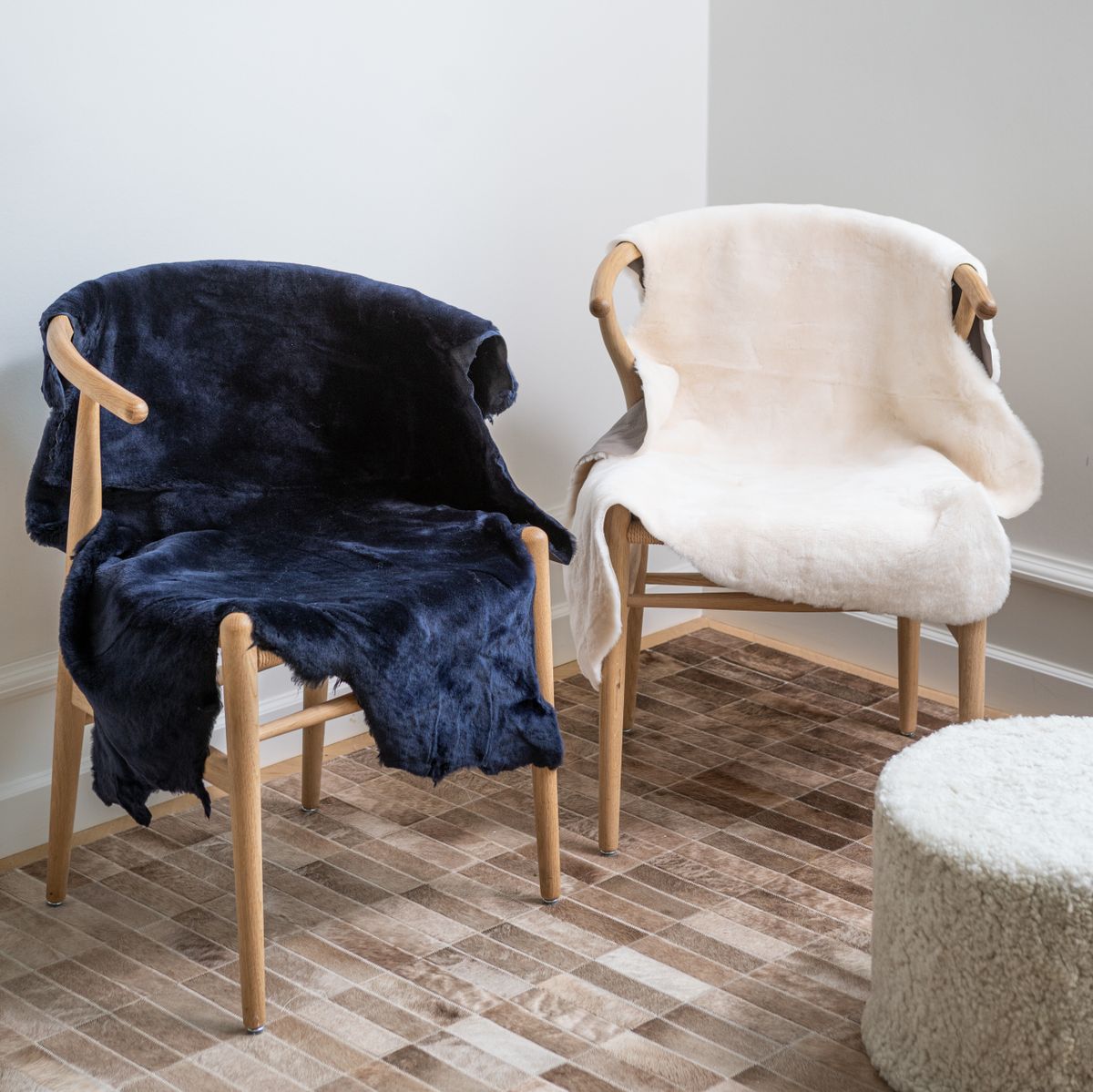 Double Face Sheepskin | Australia | 35 in Black