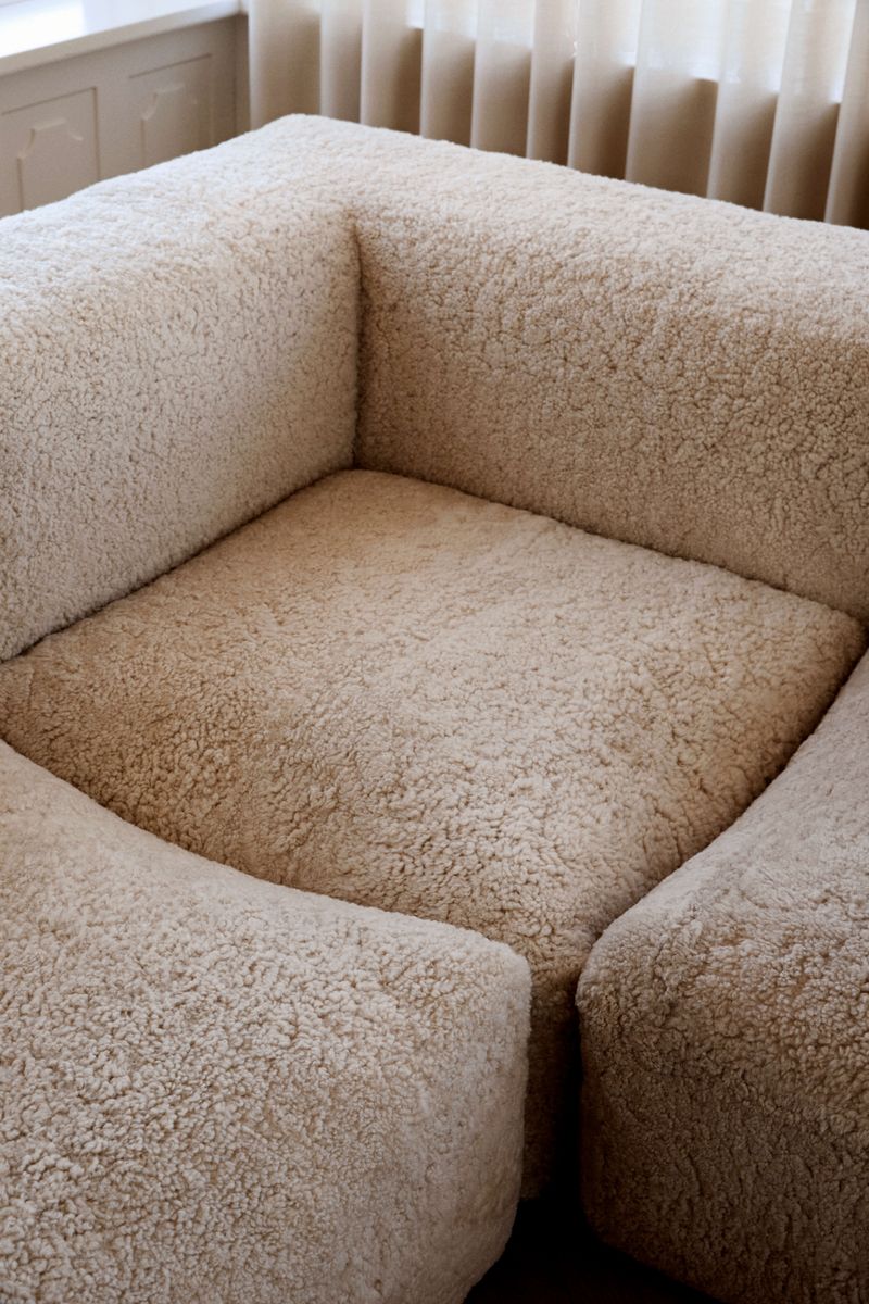 Julian Modular Sofa | Corner, Middle and End Section | New Zealand Curly Pearl
