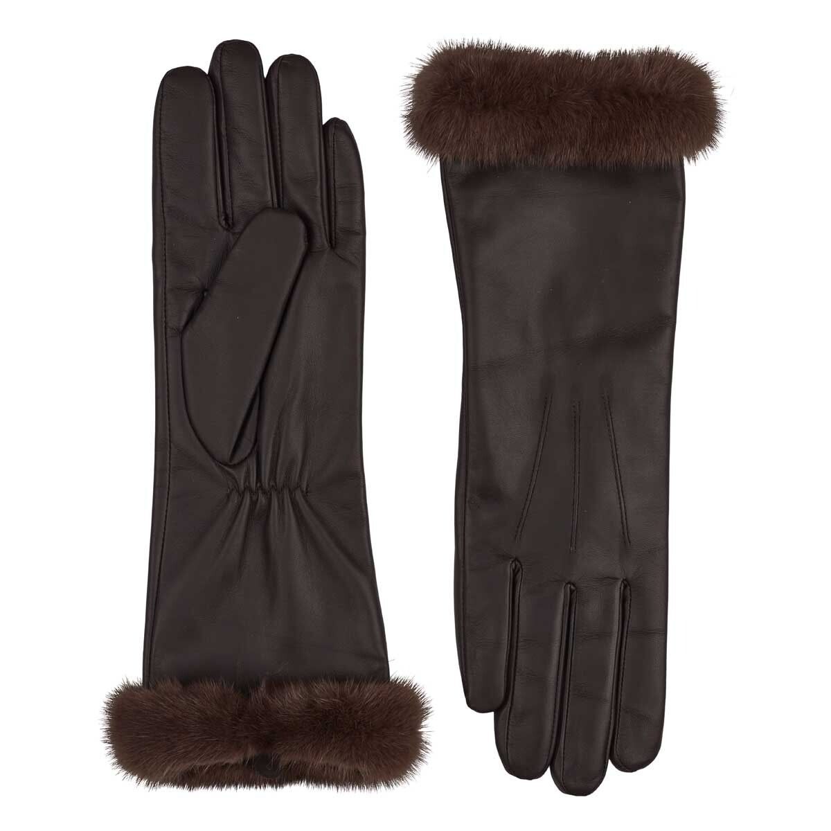 Kimberly Long Gloves  Brown