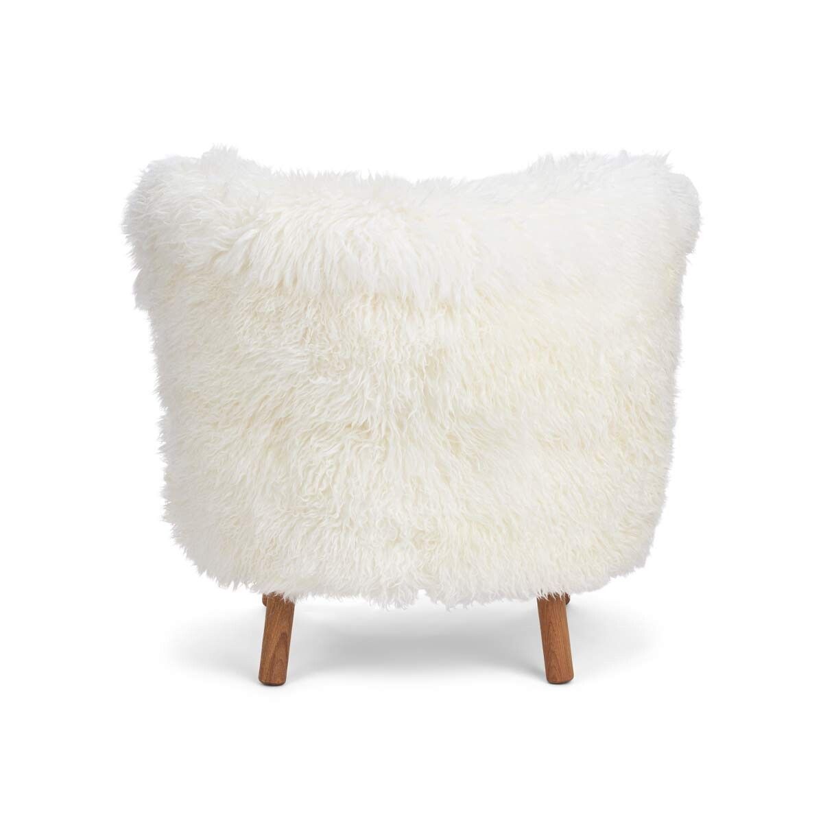 Emil Lounge Chair | Long Wool Snow White