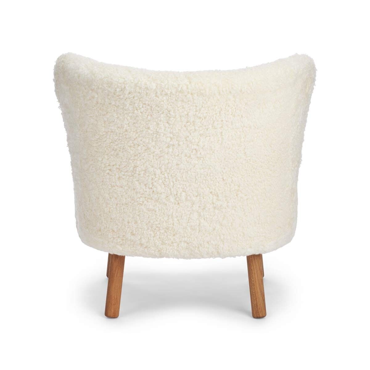 Emil Lounge Chair | Short Wool Ivory