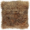 Curly Sheepskin Cushion | Doublesided | 16x16 in