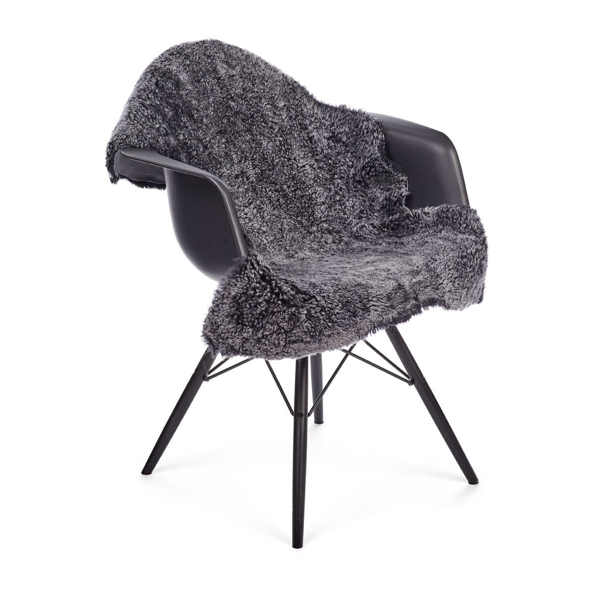 Short Wool Curly Sheepskin 39x24 in